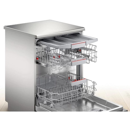 Bosch 14 Place Settings free-standing Dishwasher(SMS6HVI00I) Silver Inox